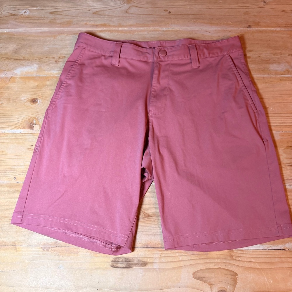 Rhone Commuter Shorts Mens 30 Pink Dusty Rose Performance Golf Casual Flat Front